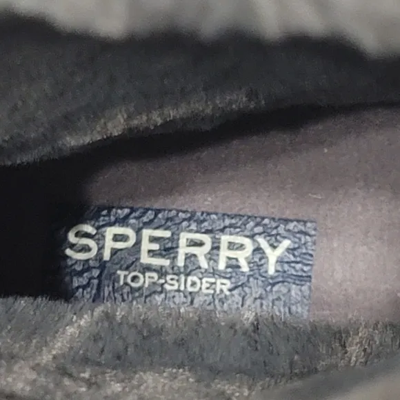 Sperry Women's Maritime Step Waterproof Faux Fur Lined Gray Leather Boots Size12