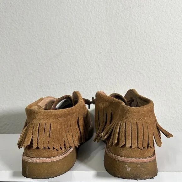 Sperry X Rebecca Minkoff Boots Gum Crepe Sole Wallabee Style Moccasin Size 11