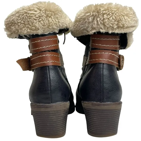 Spring Step WMNS Relife Boisa Water Resistant BRN Boots Faux Fur US 6.5-7 EU 37