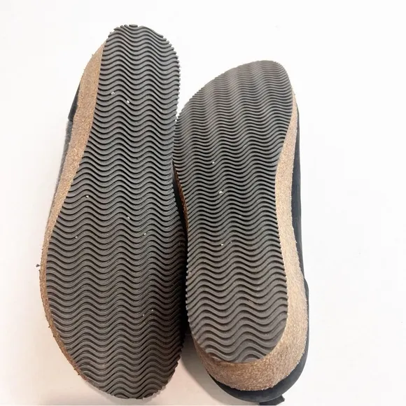 STEGMANN SOFIE STRETCH FELT &amp; LEATHER SLIP-ON - BLACK - WOMEN'S Shoes 7.5