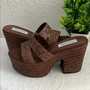 Steve Madden Women's Brown Platform Sandals