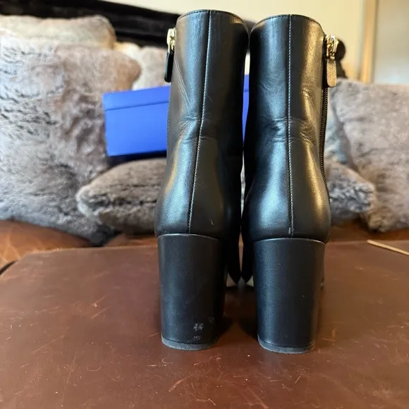 Stuart Weitzman Avenue 75 Block Heeled Boots - Black