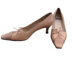 STUART WEITZMAN Beige Nude Tan High Heels Woman’s Shoes Size 8.5 Career