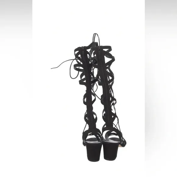 Stuart Weitzman Suede Gladiator Sandals shoes size 8. New with box