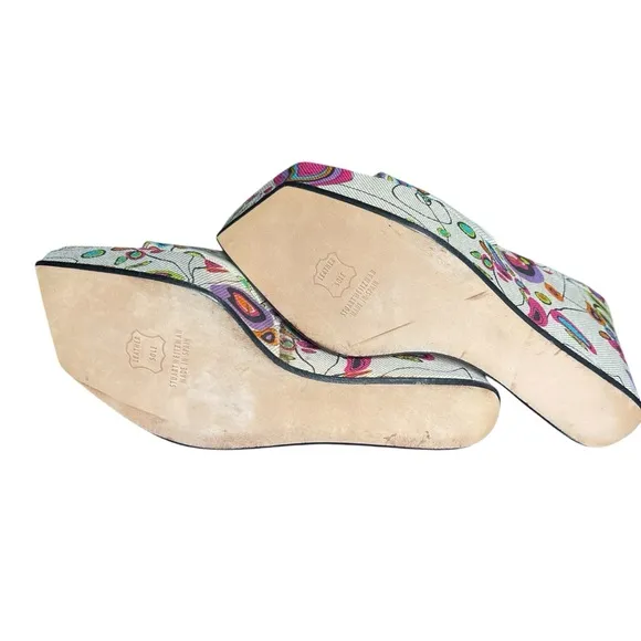 Stuart Weitzman Women's Multicolor Slide Sandals