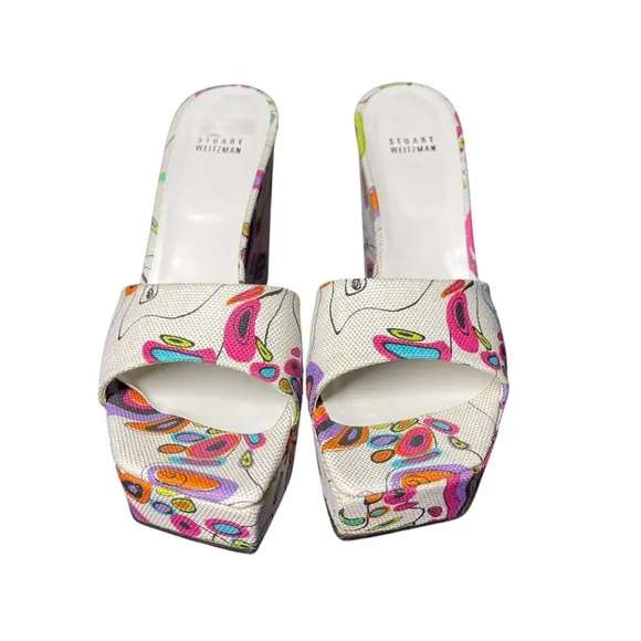 Stuart Weitzman Women's Multicolor Slide Sandals