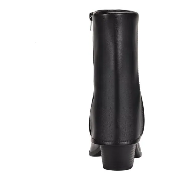 Sun   Stone Women's Ibizaa Fold Over Cuffed Dress Boots Black Size 8 1/2