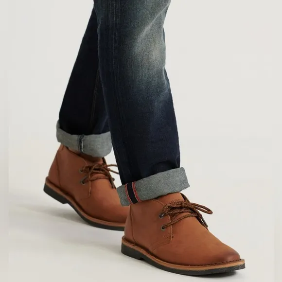 Superdry Men’s Leather Brown Winter Rallie Boots Size 11