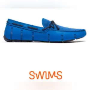 SWIMS BRAIDED LACE LOAFER Water Shoes - Blitz Blue / Navy - Men’s Sz 9 -Mesh