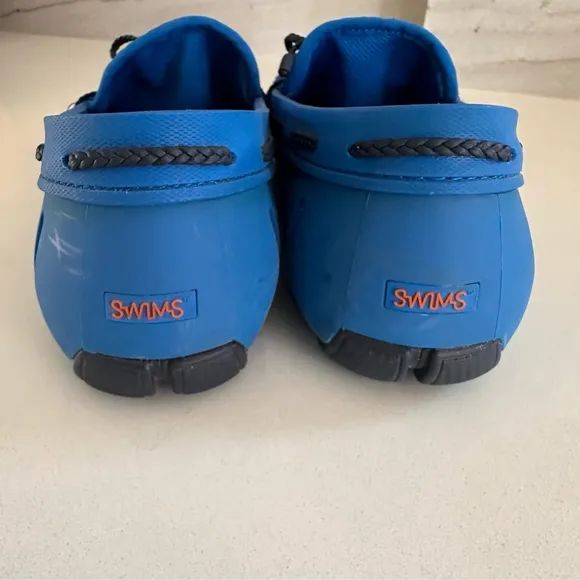 SWIMS BRAIDED LACE LOAFER Water Shoes - Blitz Blue / Navy - Men’s Sz 9 -Mesh