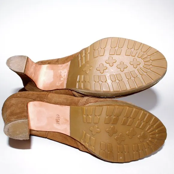 Talbots Tan Suede Heeled Boots