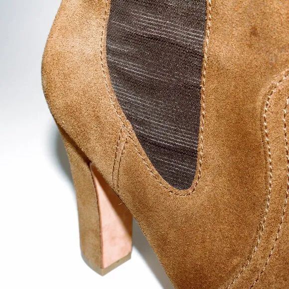 Talbots Tan Suede Heeled Boots