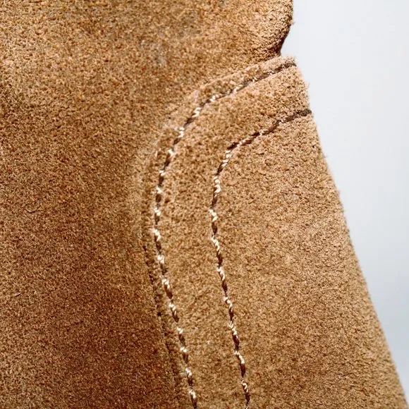 Talbots Tan Suede Heeled Boots
