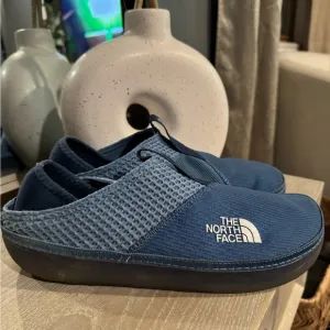 The North Face Blue Slip-On Loafers with Quilted Texture