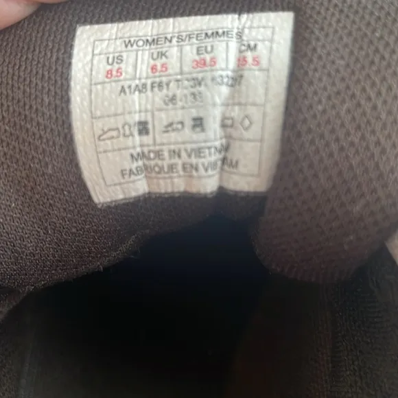 The north face storm hiking boots, shoes vibram soles hydro womens size seal 8.5
