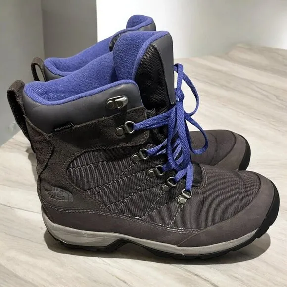 The North Face winter boots womens NF00CU46 Purple Gray Outdoor Size 10