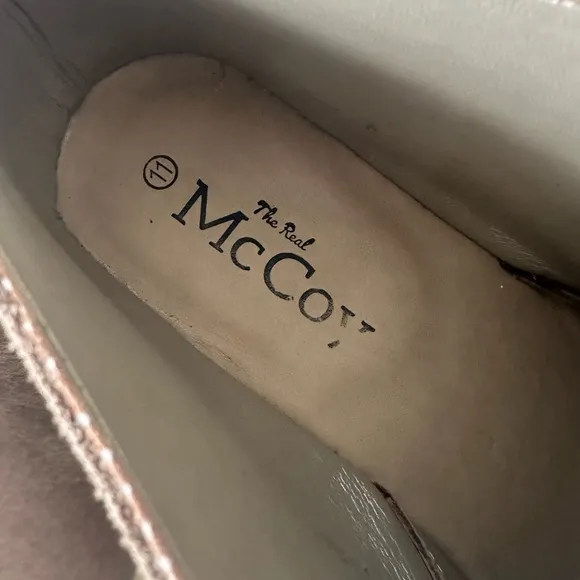 The Real McCoy Vellies Chukka Boots Size 11 Beige
