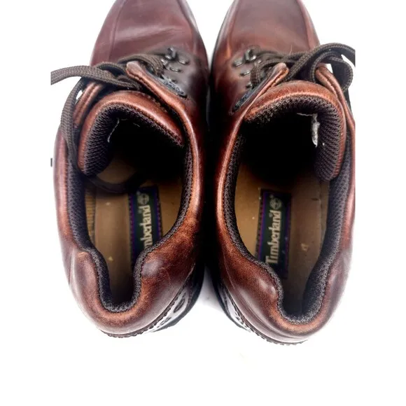 Timberland 69067 MENS Brown Leather Lace Up Oxford Hiking Shoes SIZE 11 M