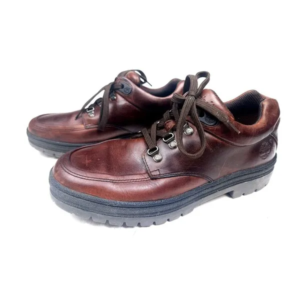 Timberland 69067 MENS Brown Leather Lace Up Oxford Hiking Shoes SIZE 11 M
