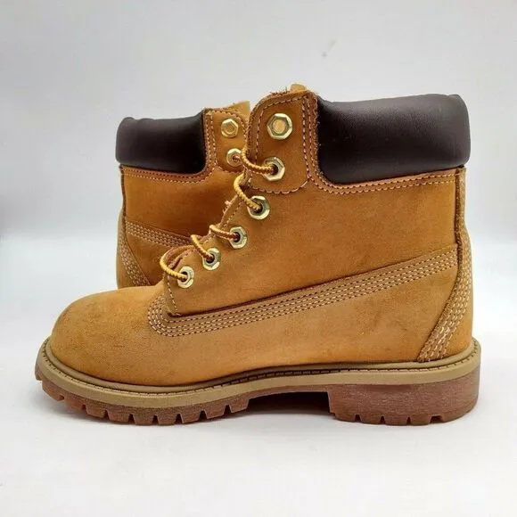 Timberland Boys 12709 Wheat Ankle Boots Size 1M