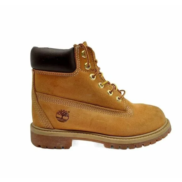 Timberland Boys 12709 Wheat Ankle Boots Size 1M