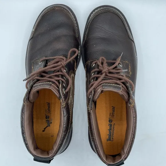 Timberland Chukka Boots Lace Up Brown Suede Leather Size 10.5 Larchmont NWOB