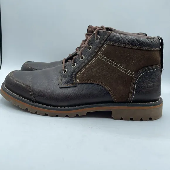 Timberland Chukka Boots Lace Up Brown Suede Leather Size 10.5 Larchmont NWOB