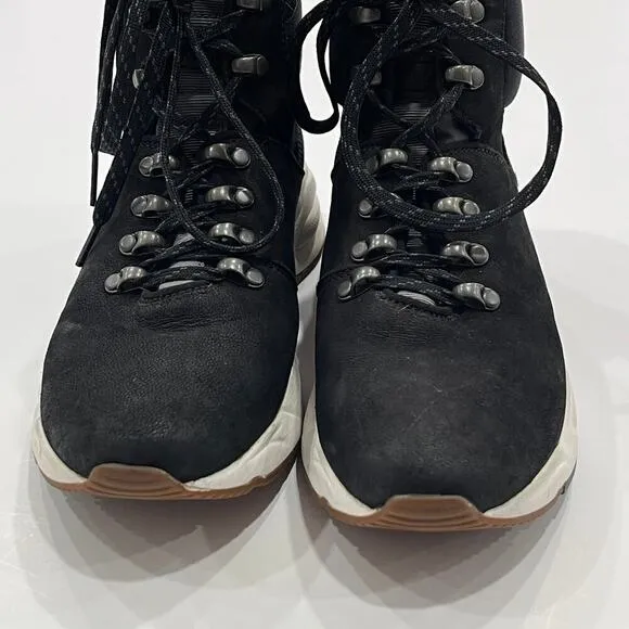 Timberland Delphiville Hiking Sneaker Boots Black Suede Leather Size 7