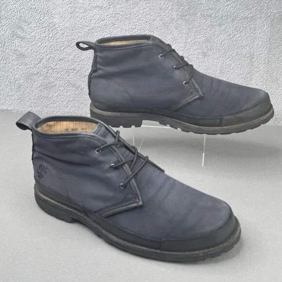Timberland Earthkeepers Chukka Boots Canvas   Leather Men's 10M Outdoors Black
