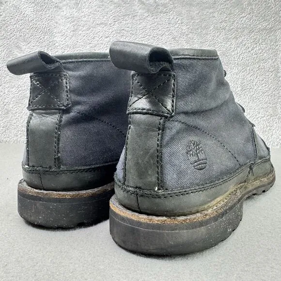 Timberland Earthkeepers Chukka Boots Canvas   Leather Men's 10M Outdoors Black