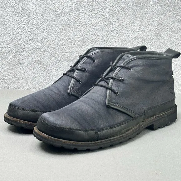Timberland Earthkeepers Chukka Boots Canvas   Leather Men's 10M Outdoors Black