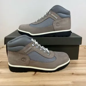 Timberland Field Boot hiker mid leather youth Mens 6.5 Womens 8 light grey