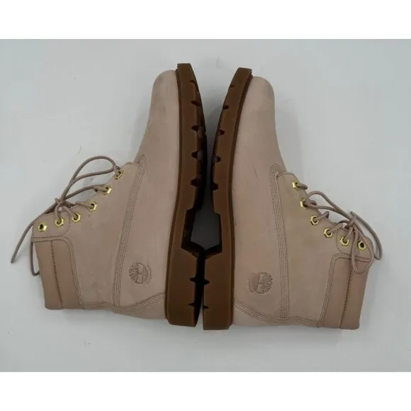 Timberland Linden Woods  in Rugby Tan Nubuck Leather Lace-Up Boots Size 7