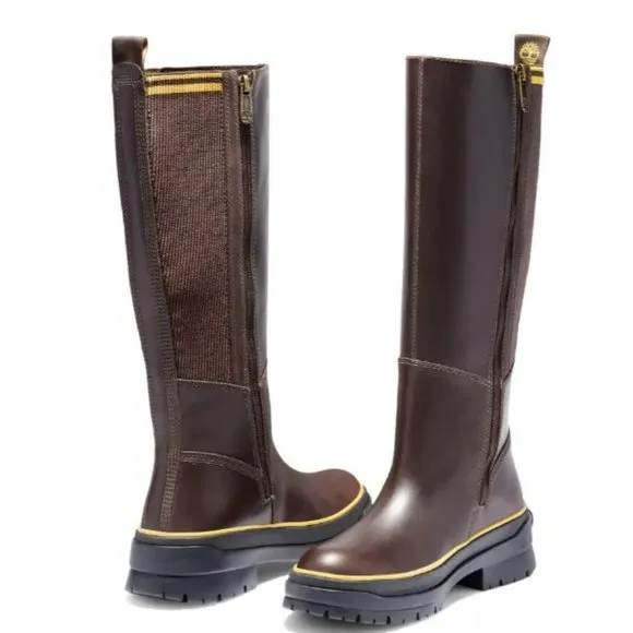 Timberland Malynn Waterproof Tall Fashion Boots Brown A2D86 Women's