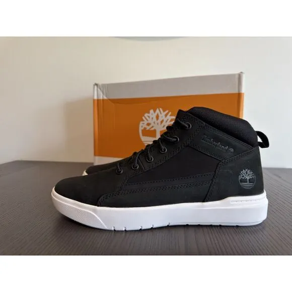 Timberland Men's  9.5 Allston Black Mid Nubuck Sneaker Boots A69V5 NEW
