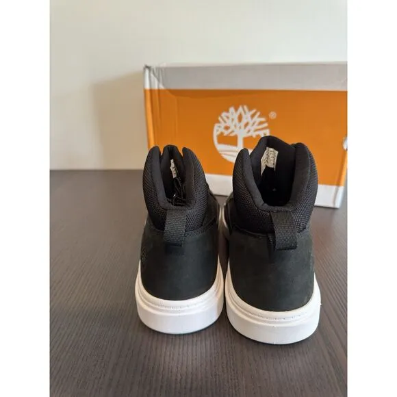 Timberland Men's  9.5 Allston Black Mid Nubuck Sneaker Boots A69V5 NEW