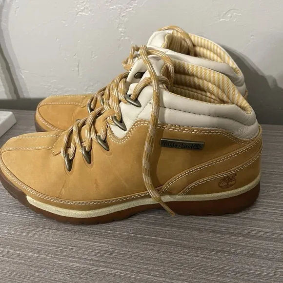 Timberland Men's Leather Boots Size 9 Hiking Outdoor Waterproof Euro
