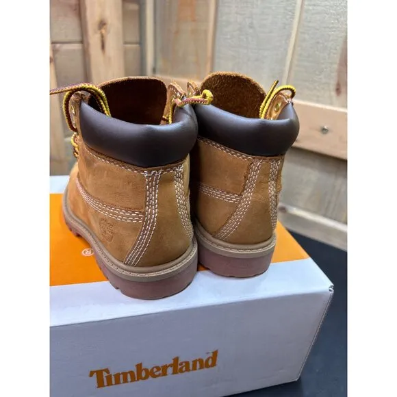 Timberland Premium 6-Inch Lace Waterproof Wheat Boots Size 8 Toddler