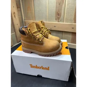 Timberland Premium 6-Inch Lace Waterproof Wheat Boots Size 8 Toddler