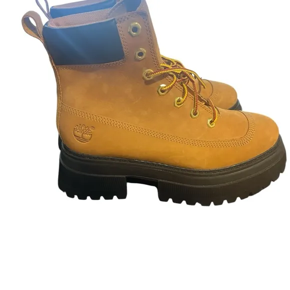 TIMBERLAND sky 6 ınch lace up boots wheat nubuck