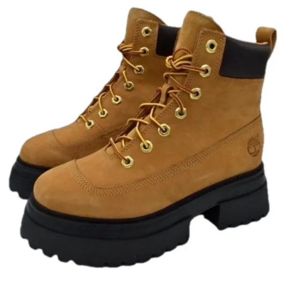 TIMBERLAND sky 6 ınch lace up boots wheat nubuck