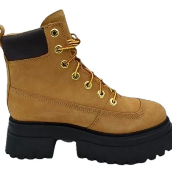 TIMBERLAND sky 6 ınch lace up boots wheat nubuck