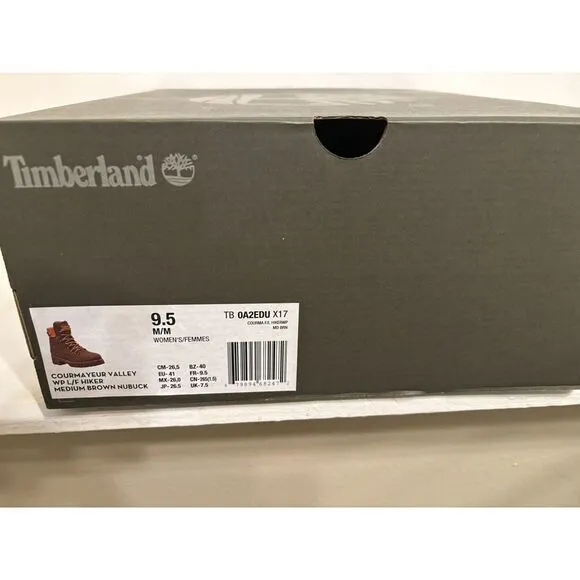 Timberland‎ Women's Courmayeur Valley Brown Waterproof Boots Sizes 9.5