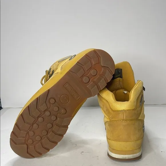 Timberland Yellow Nubuck Boots with Ankle Support
