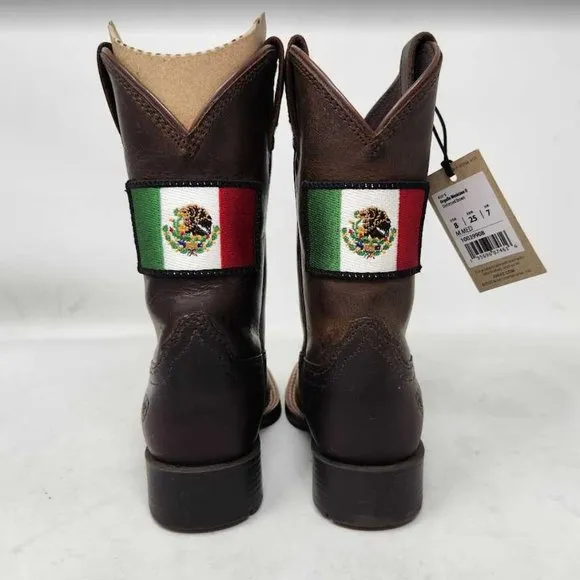 Toddler 8 Ariat kids Orgullo Mexicano II western cowboy Mexico boots 10039908