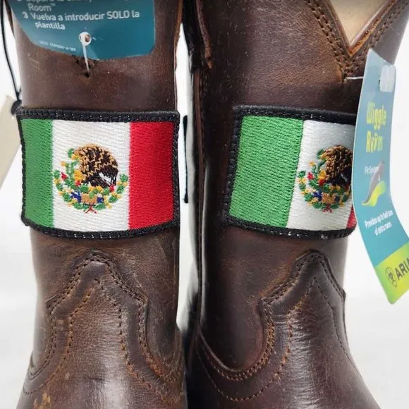 Toddler 8 Ariat kids Orgullo Mexicano II western cowboy Mexico boots 10039908