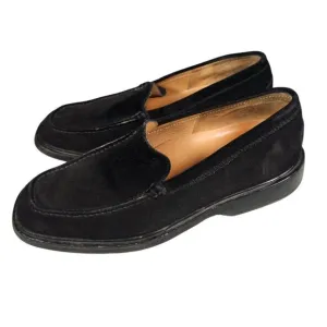 TOD'S Men's Loafer Moccasin Black Suede Shoes Size 7.5 -  US 9