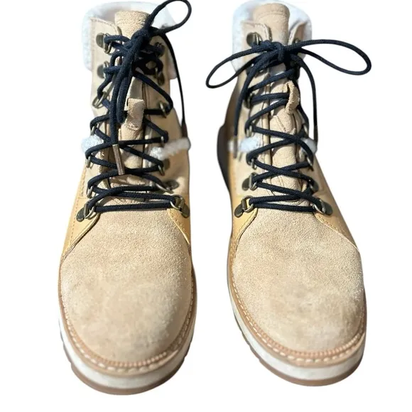 TOMS‎ Women's Ankle Boots Size 8 Brown Waterproof Lace-Up Casual