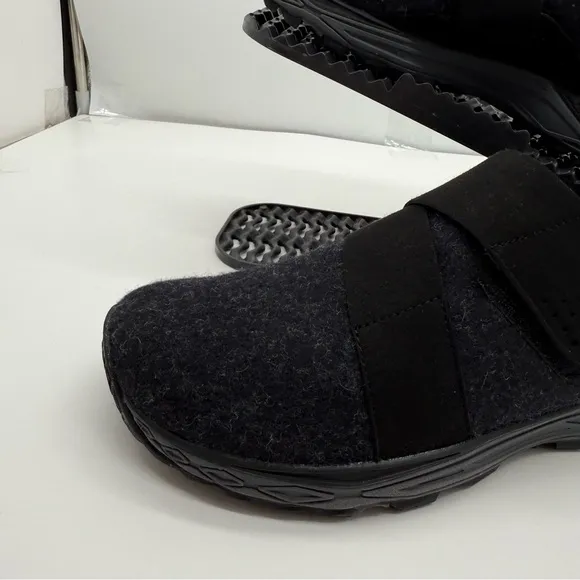 Topo Athletic Rekovr Mens 10 Recovery Shoes Charcoal Black Slip On Hiking Trail