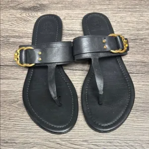 Tory Burch black thong sandal